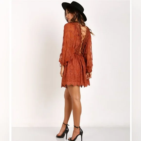 Zimmermann Alchemy Twine Embroidery Copper Dress Size 1 US 4-6 - Picture 4 of 15